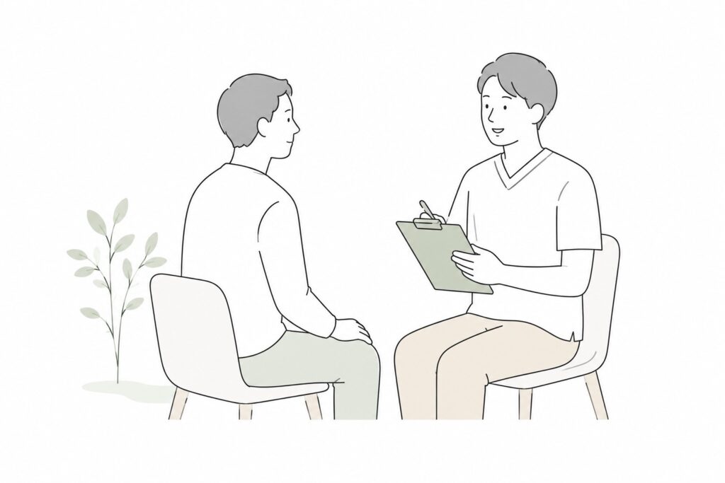 ご来店時の流れ・問診の様子